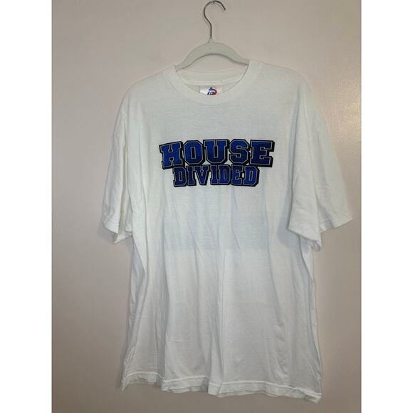Vintage Y2K Tri Lake Sportswear Duke Carolina House Divided Shirt Sleeve Tee XL - Picture 2 of 4